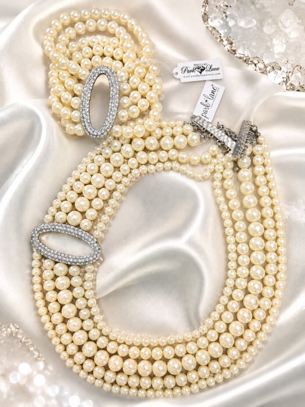 Park Lane Glamorous Classy Pearl Necklace Bracelet Set Rare Limited Edition - Picture 2 of 2